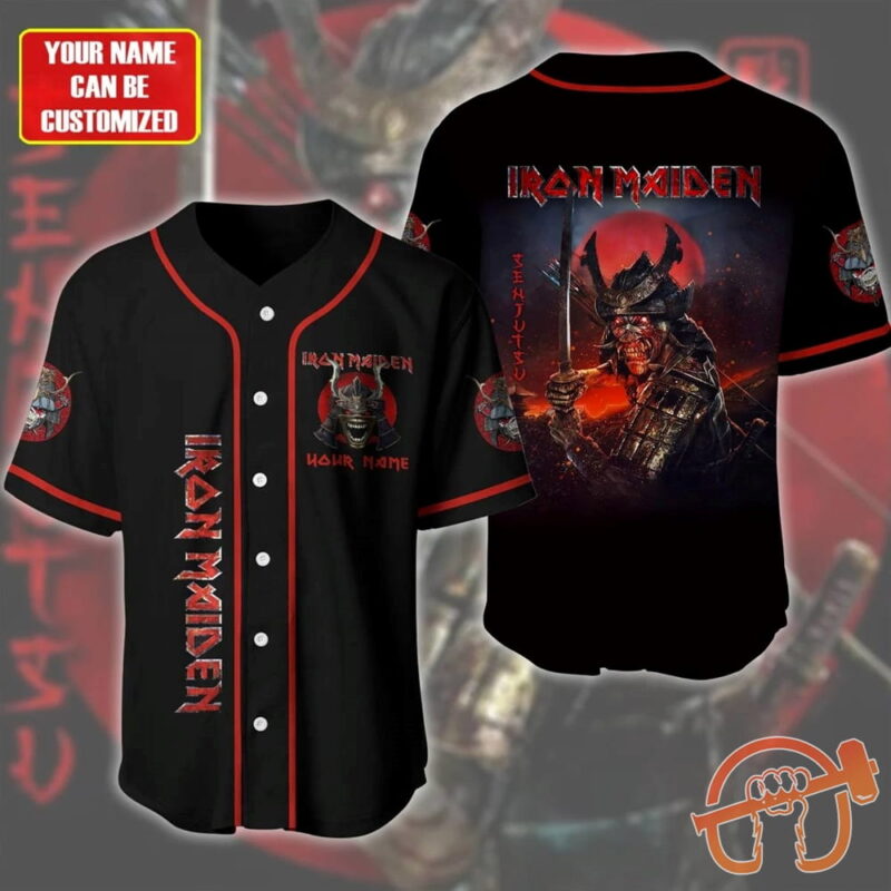 Personalized Iron Maiden Senjutsu Baseball Jersey Shirt 3D