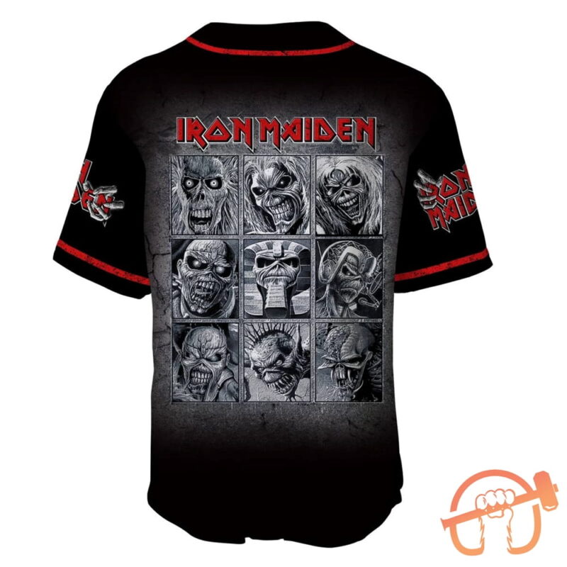 Personalized Iron Maiden The Many Faces Baseball Jersey Shirt 3D