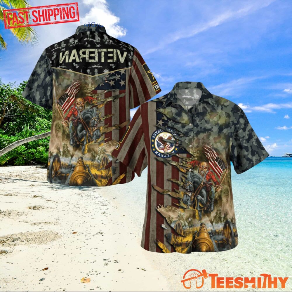 Shrveteran Iron Iron Maiden Tropical Hawaii Shirt