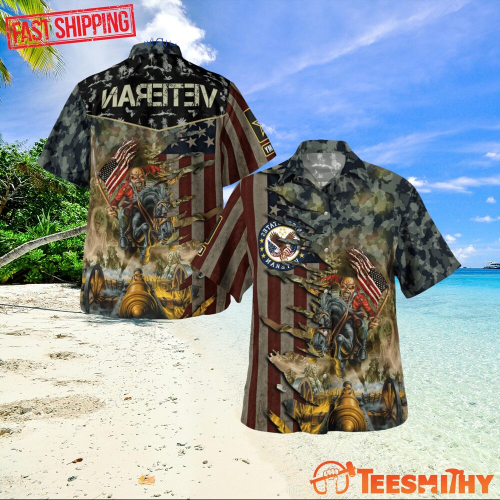 Shrveteran Iron Maiden Tropical Hawaii Shirt