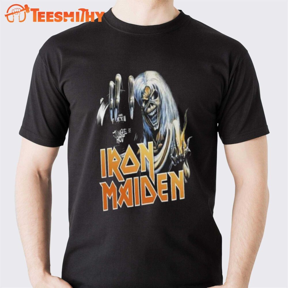 The Flexi Series Debut Of Death Metal Vets Jungle Rot Iron Maiden T-Shirt