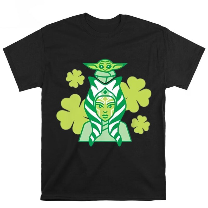The Mandalorian St Patrick’s Day Ahsoka Tano And Grogu T Shirt