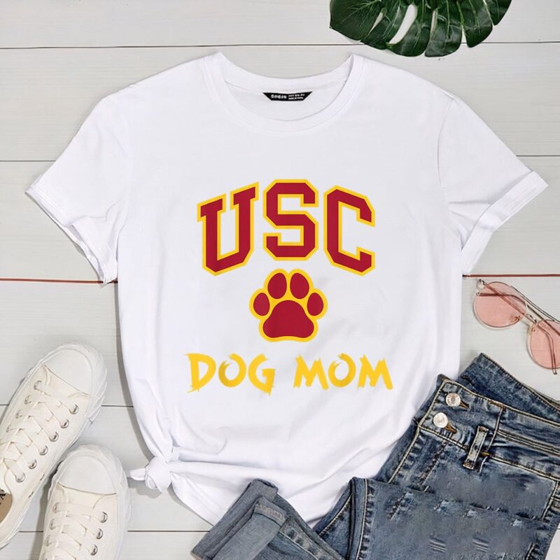 USC USC Southern Cal Dog Mom Pet Lover Design T Shirt