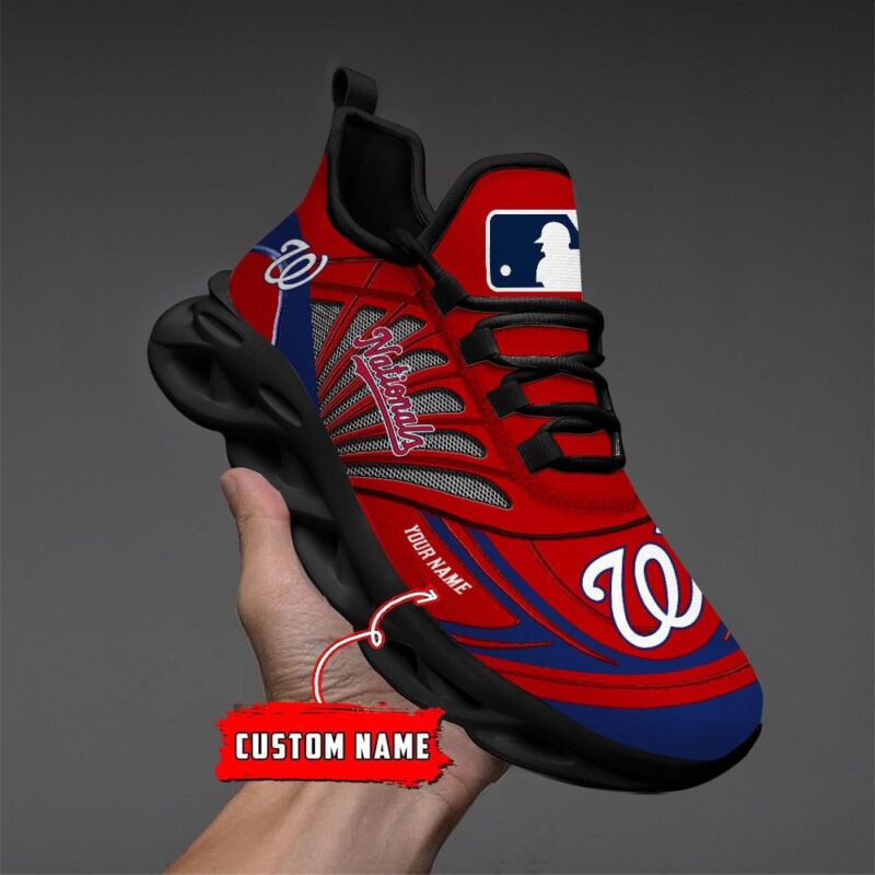Washington Nationals Max Soul Shoes Personalized Baseball Shoes