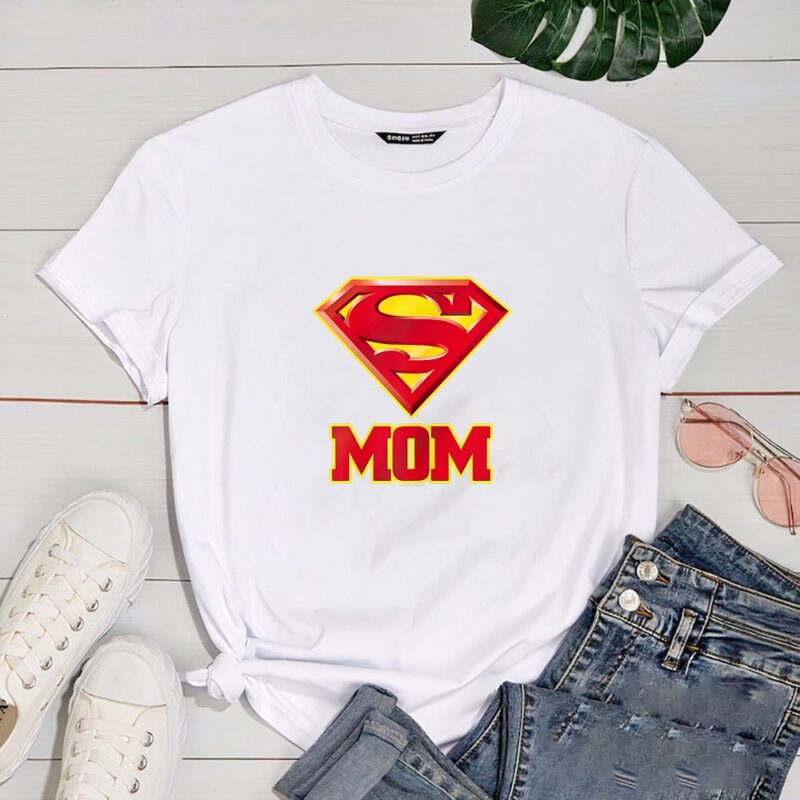 Womens Superman Super Mom T Shirt
