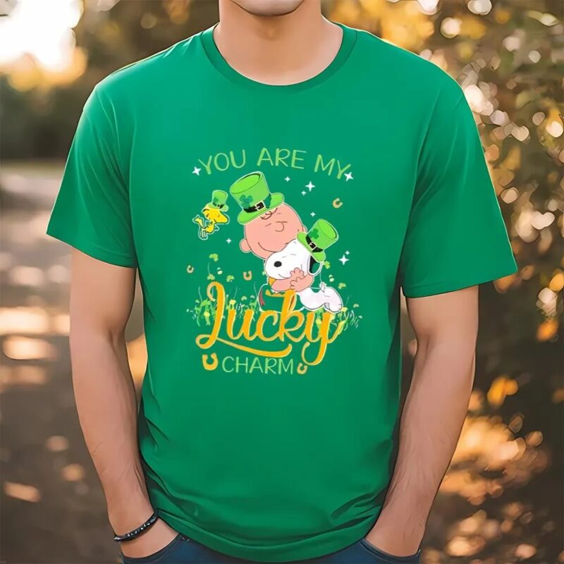 You Are My Lucky Charm Saint Patricks Day Snoopy Dog T Shirt