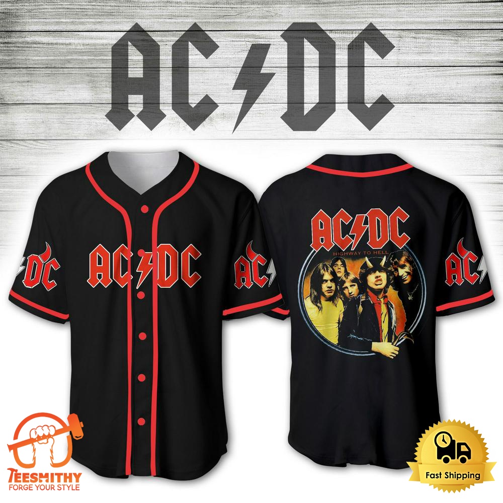 ACDC Pwr Up Tour 2024 Jersey Hells Bells Baseball Jerseys