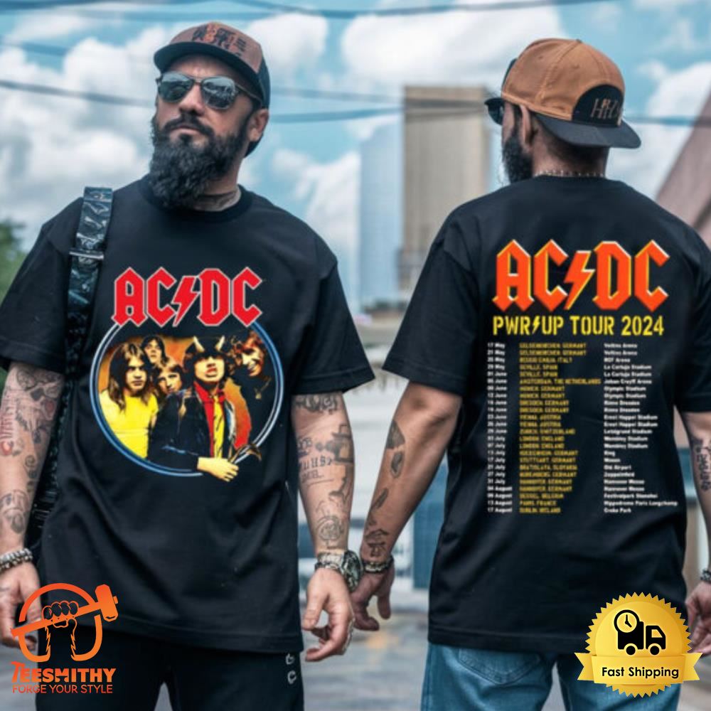 ACDC Pwr Up World Tour 2024 Shirt Gift For Fans