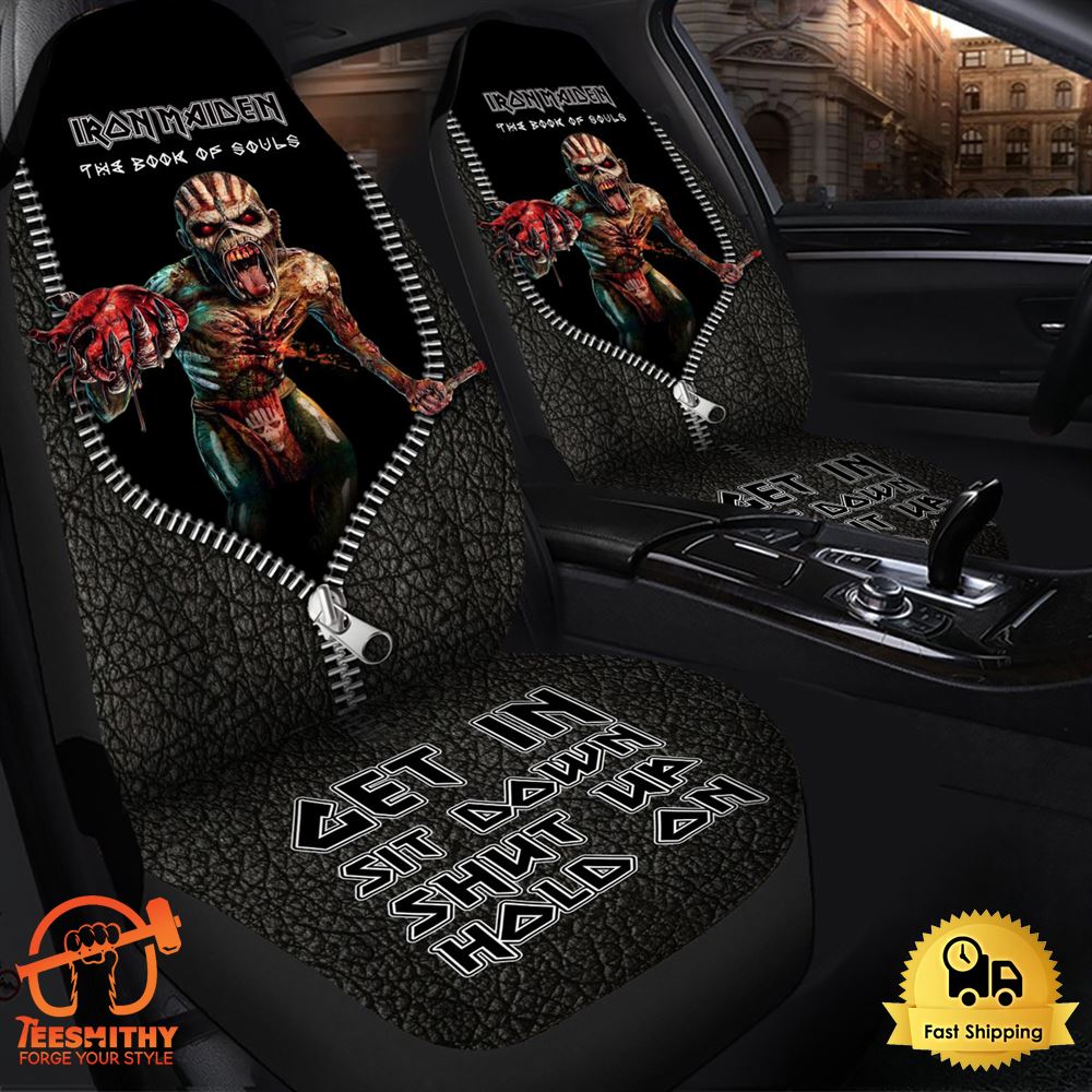 Iron Maiden Book Of Souls Hold on Car Seat Covers Universal Fit