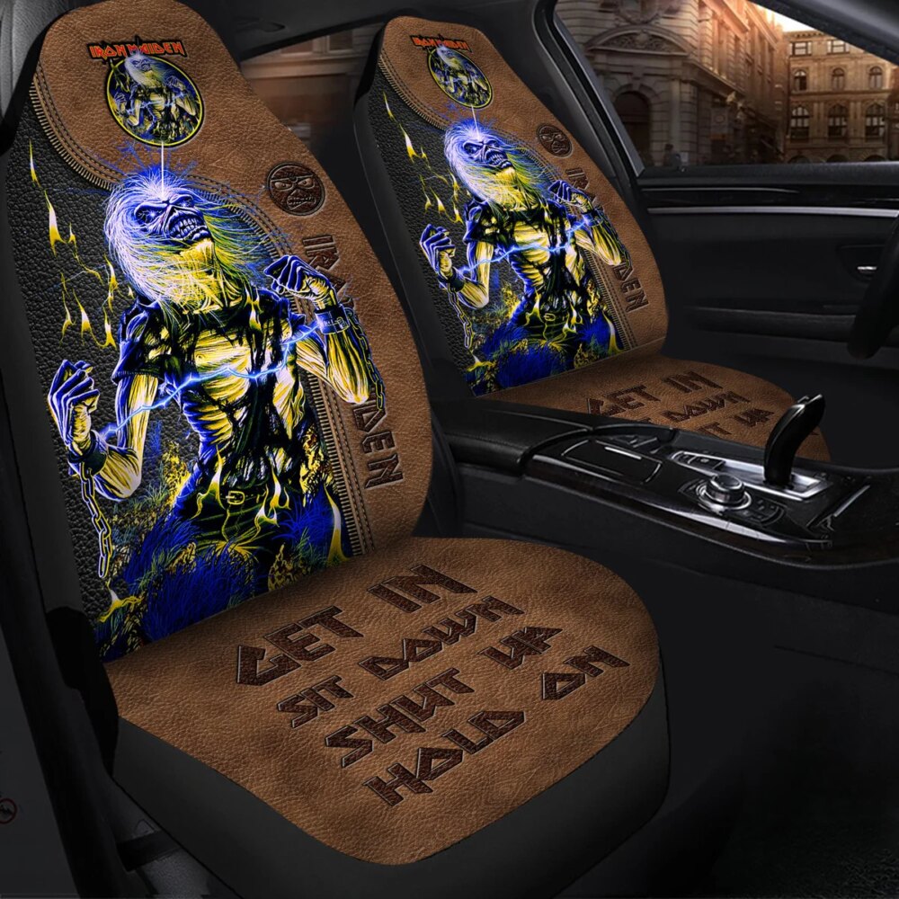 Iron Maiden Death Q2 Hold on Car Seat Covers Universal Fit