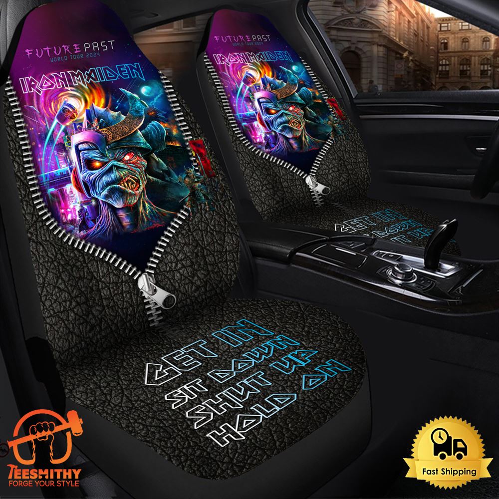 Iron Maiden Future Past Tour 2024 Hold on Car Seat Covers Universal