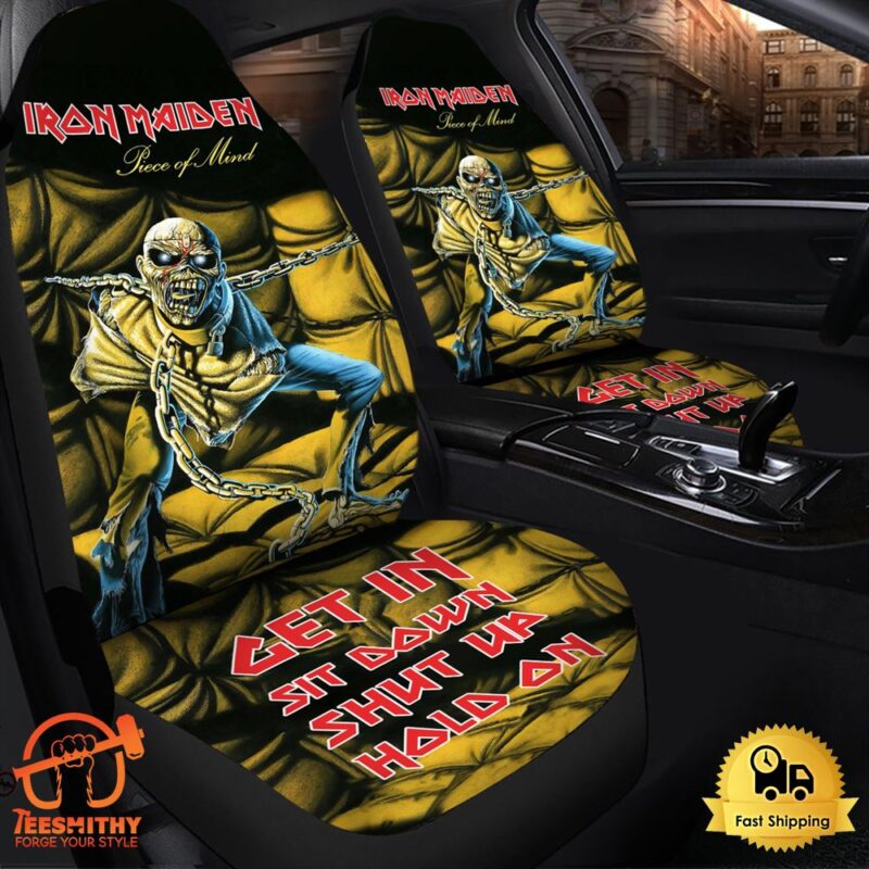 Iron Maiden Piece of Mind Hold on Car Seat Covers Universal Fit
