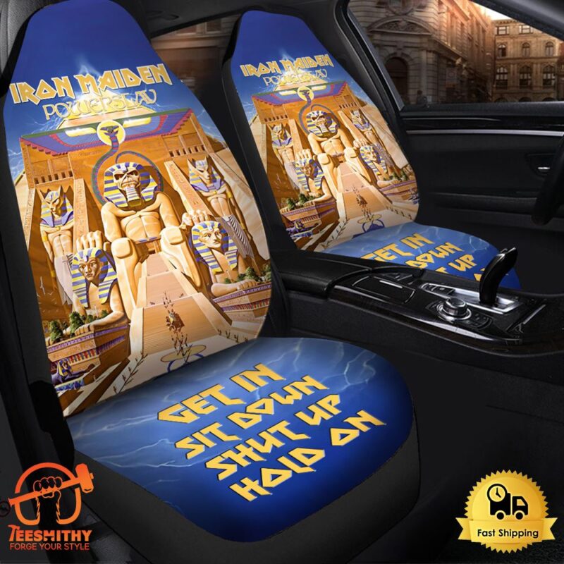 Iron Maiden Power Slave Hold on Car Seat Covers