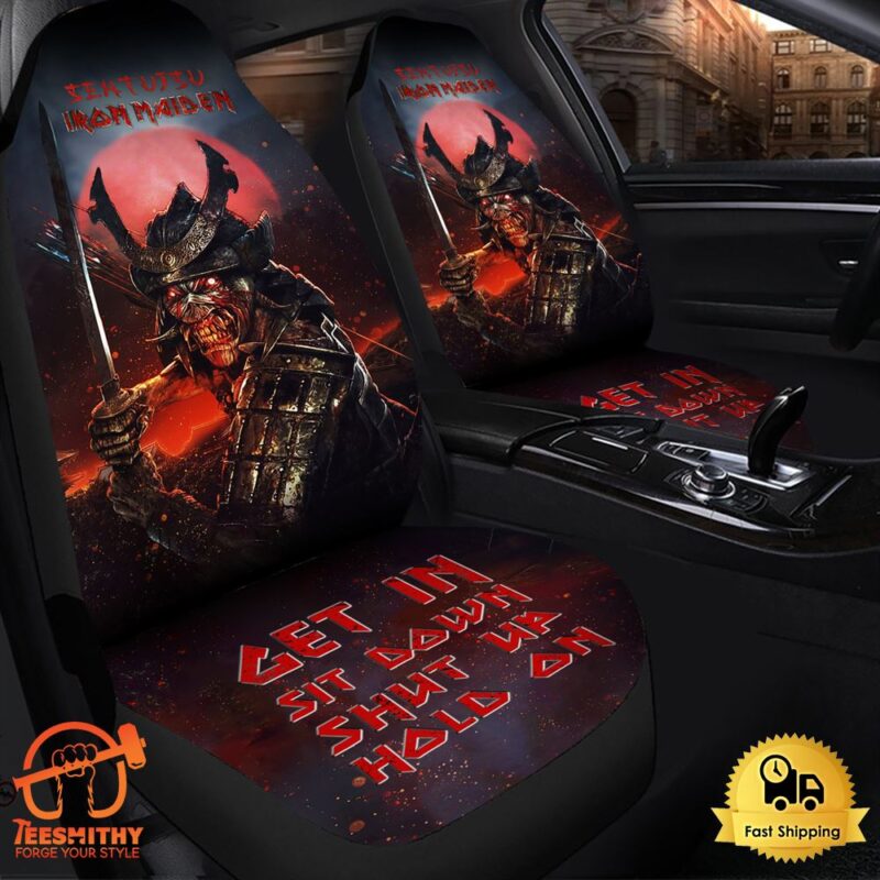 Iron Maiden Senjutsu Hold on Car Seat Covers Universal Fit