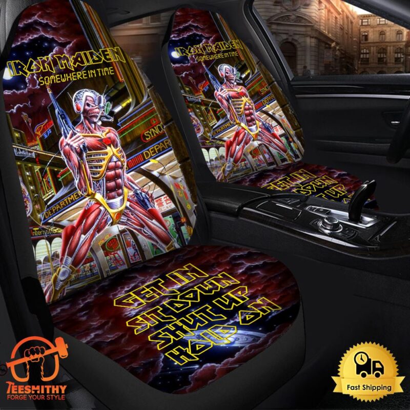 Iron Maiden Somewhere In Time Hold on Car Seat Covers