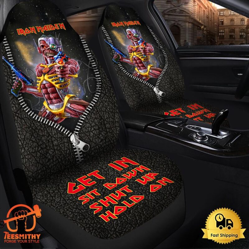 Iron Maiden Somewhere In Time Hold on Car Seat Covers Universal Fit