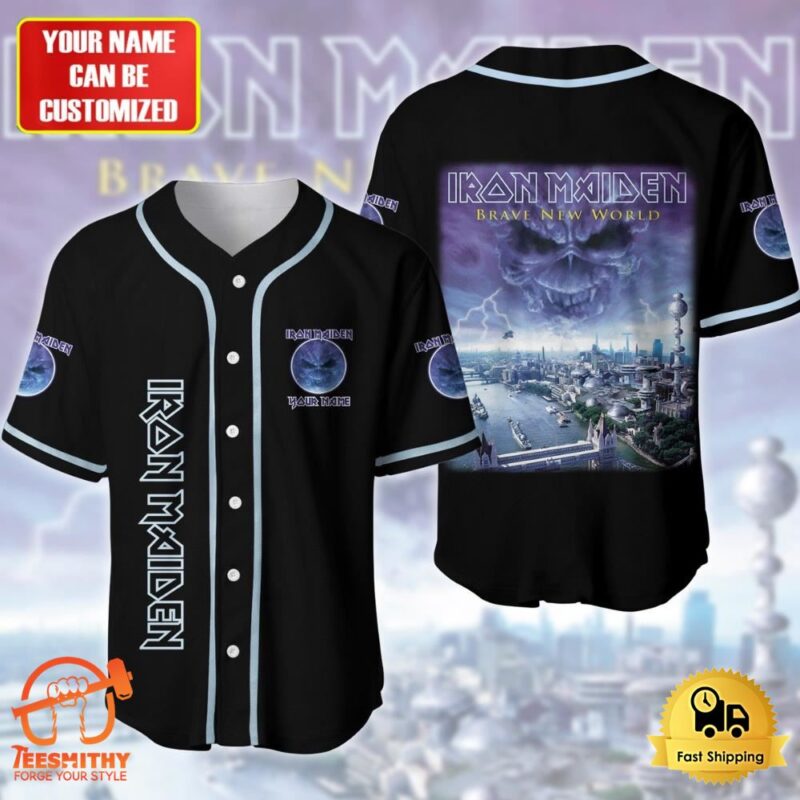 Personalized Iron Maiden Brave New World Baseball Jersey Shirt 3D