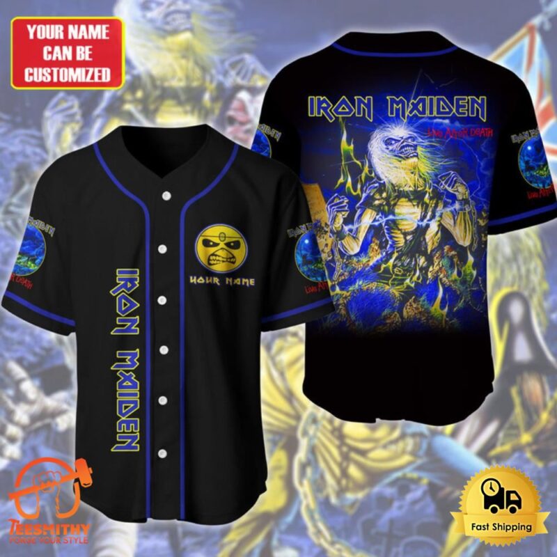 Personalized Iron Maiden Death Beast Baseball Jersey Shirt 3D