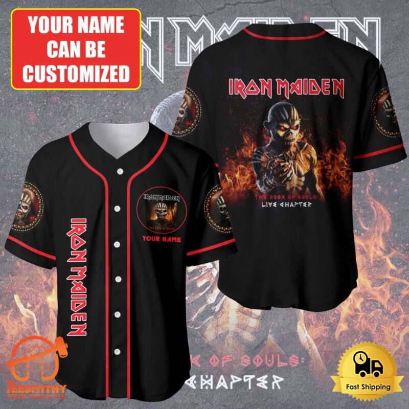 Personalized Iron Maiden The Book Of Souls Baseball Jersey Shirt 3D