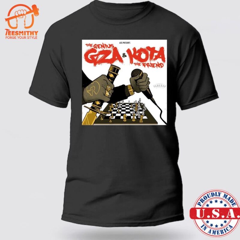 The Genius Gza Of Wu Tang Clan And Kota The Friend April 18 2024 Ogden Theatre Denver Co T-shirt