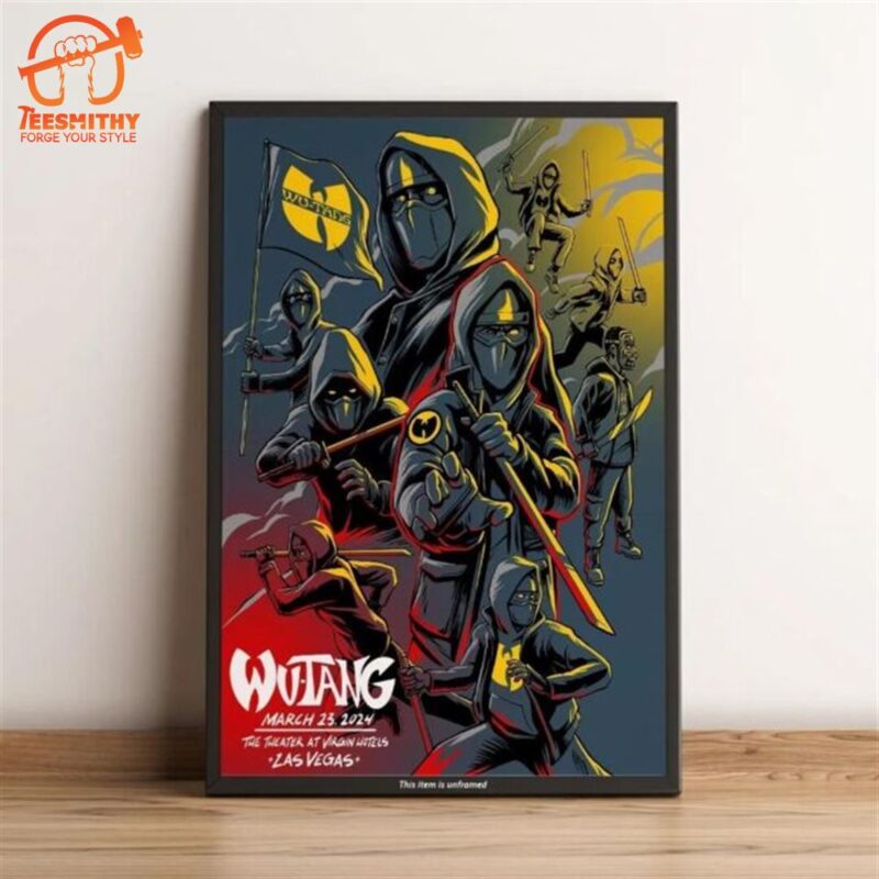 Wu-Tang Clan Las Vegas March 23, 2024 Poster Canvas