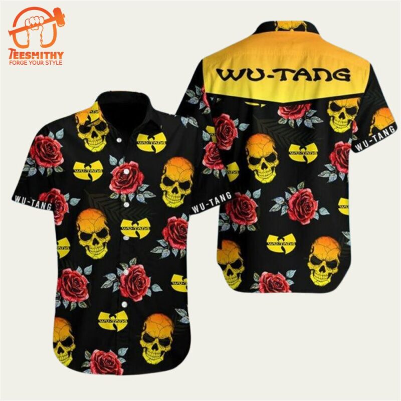 Wu Tang Clan Skull Hawaiian Shirt