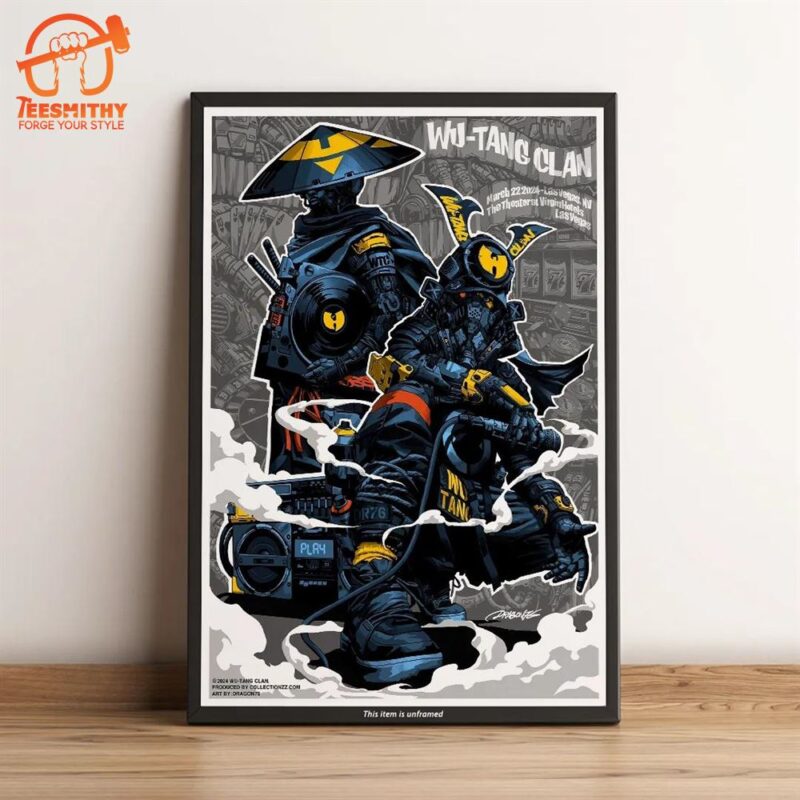 Wu-Tang Clan The Theater At Virgin Holtes 03 22 2024 Las Vegas NV Poster Canvas