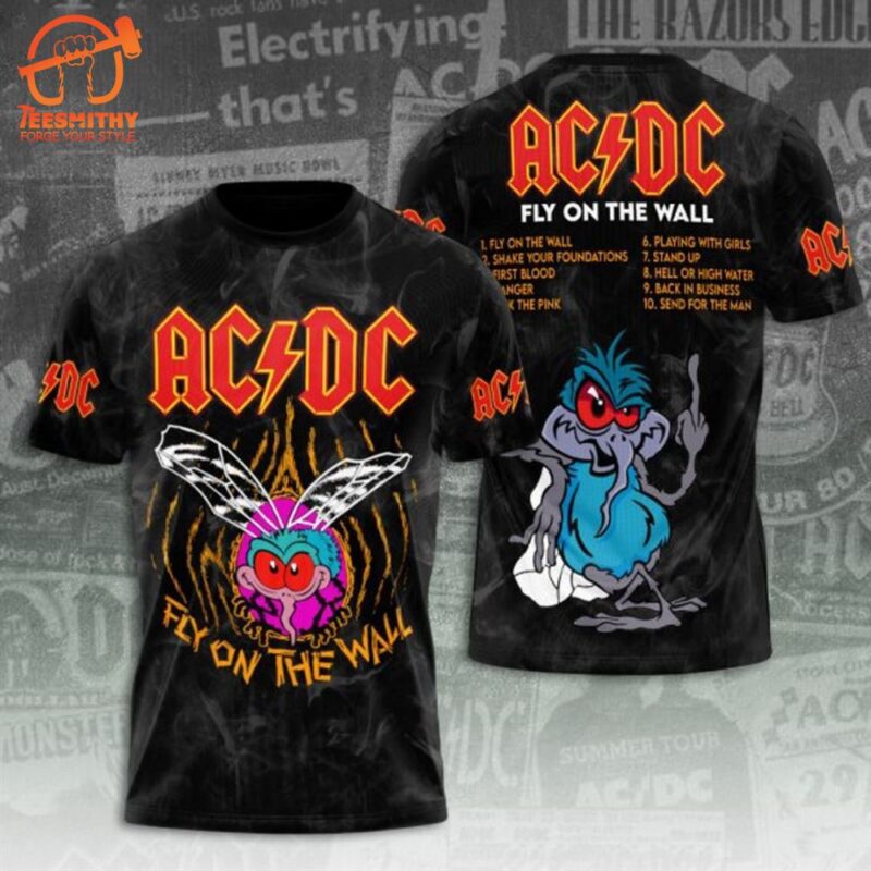 ACDC Tour 2024 Fly On The Wall 3D Shirt