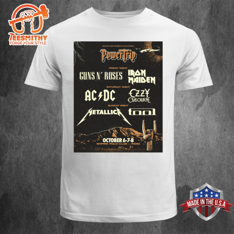 ACDC Tour 2024 To Headline Day 2 Of Power Trip T-shirt Tee