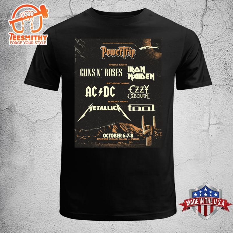 ACDC Tour 2024 To Headline Day 2 Of Power Trip Unisex T-shirt