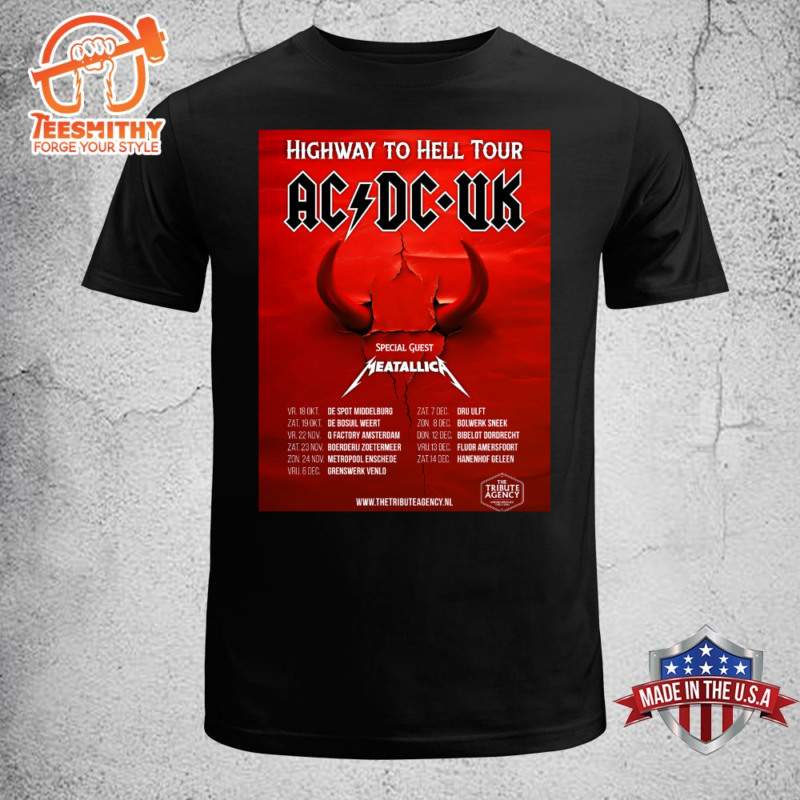 ACDC UK – The Tribute Hight Way To Hell Tour 2024 Unisex T-shirt