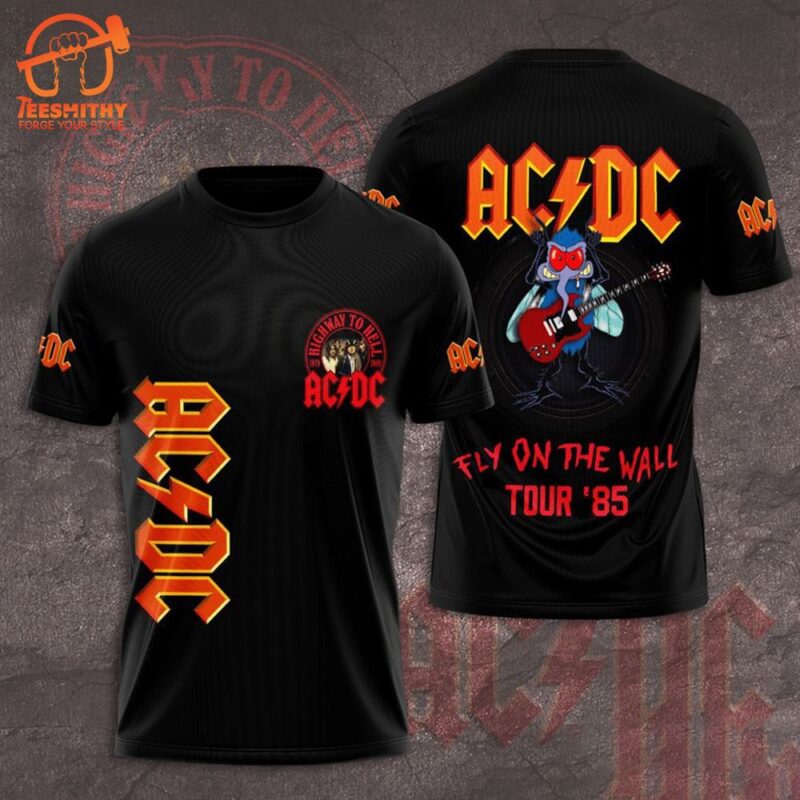 ACDC World Tour 2024 Black 3D Shirt