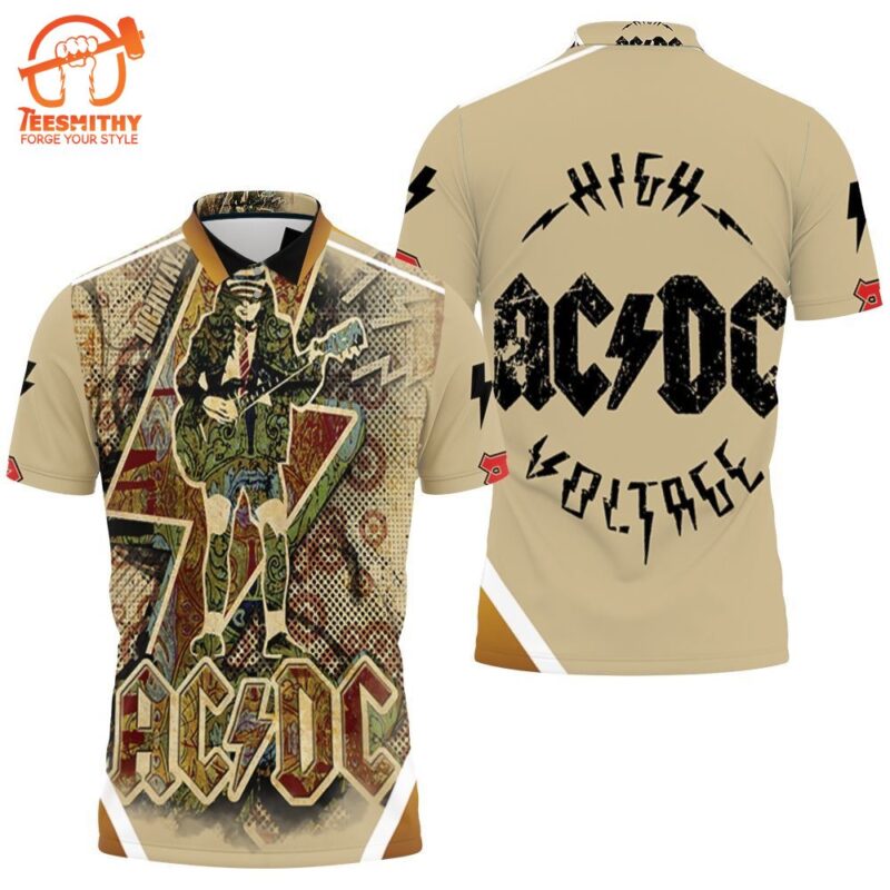 Acdc Angus Young Highway To Hell Polo Shirt