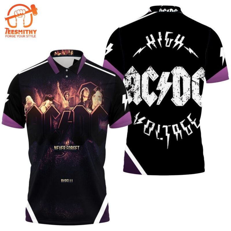 Acdc Never Forget Polo Shirt