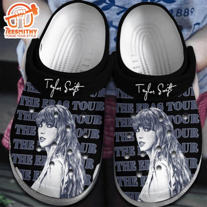 Breathable And Lightweight Taylor Swift The Eras Tour Black Clogs