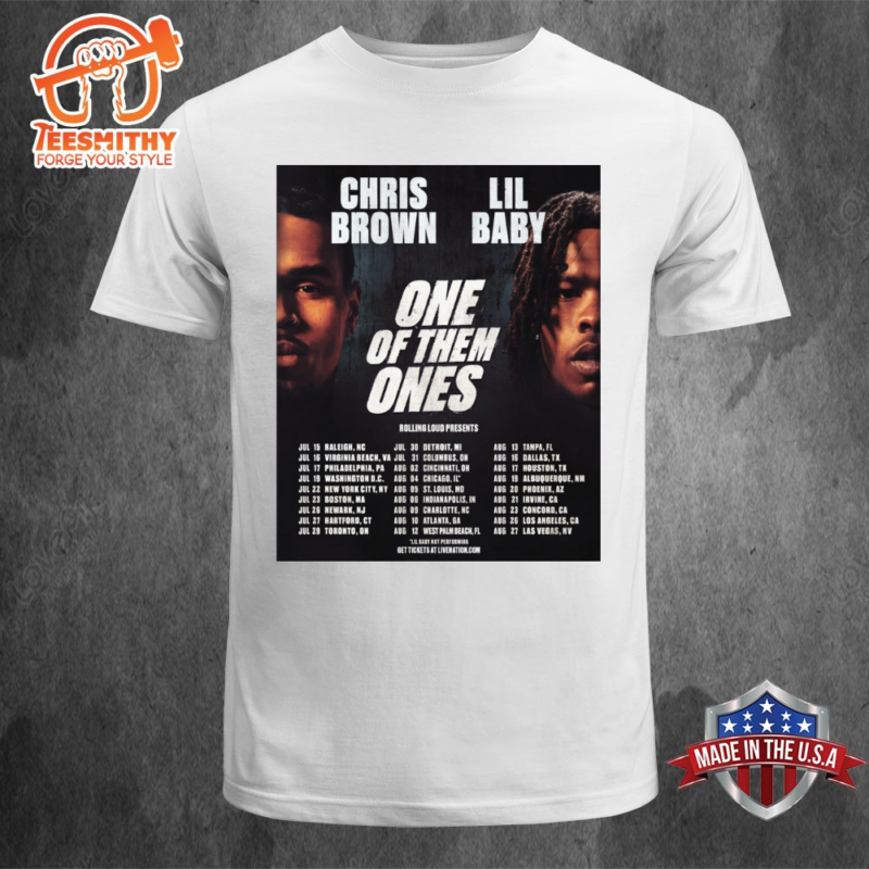 Chris Brown & Lil Baby One Of Them Ones Tour 2024 T-shirt Unisex