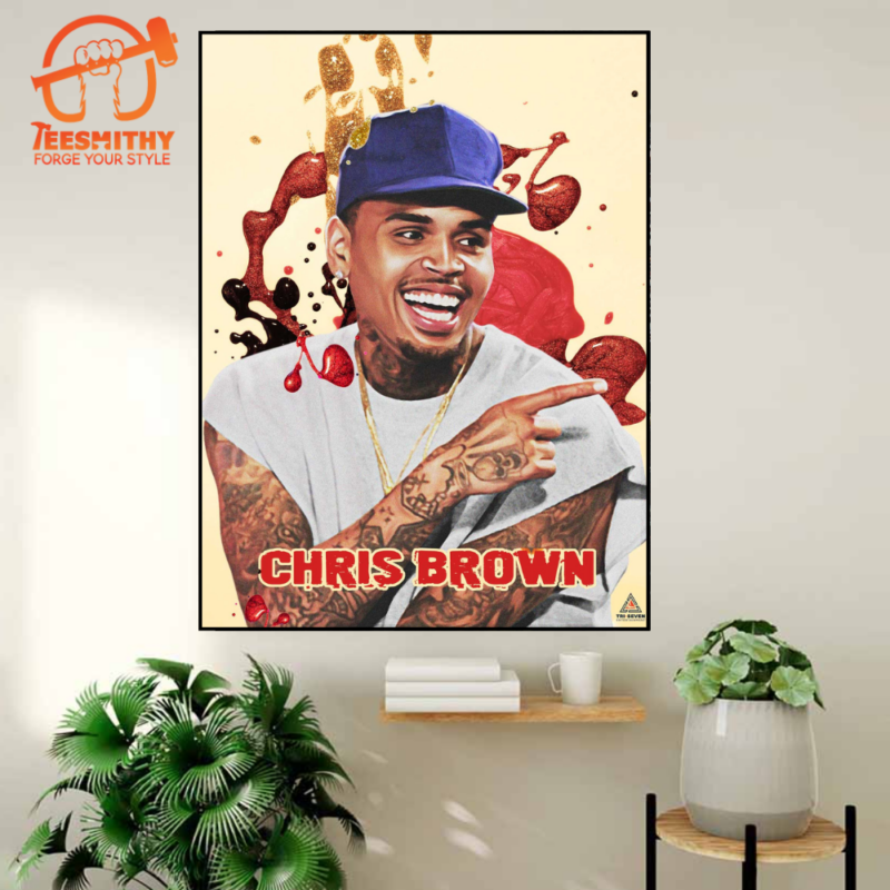 Chris Brown Poster Wall Art Canvas