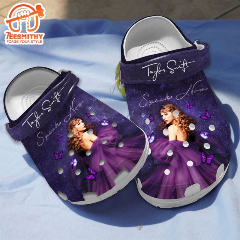 Comfortable Clogs Taylor Swift Speak Now Purple Clogs, Perfect Gift for Swifties