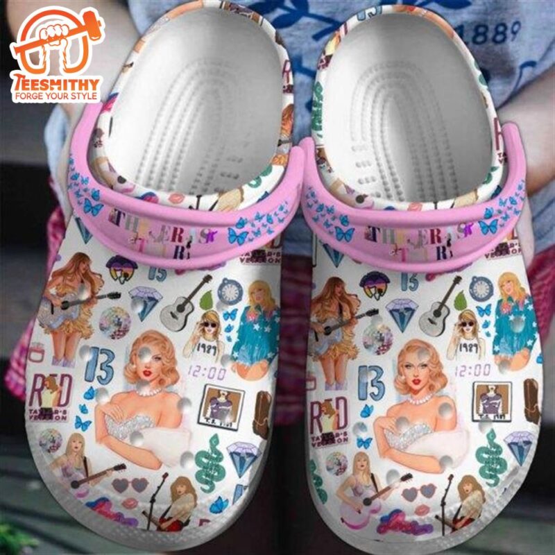Eye-catching Design Beautiful Music Star Taylor Swift Clogs, The Ideal Gift For Swifties