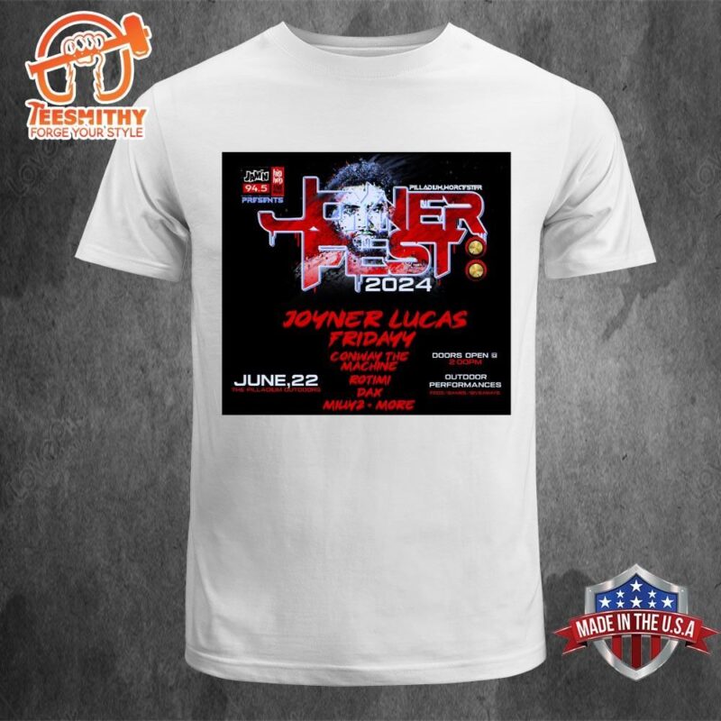 Joyner Lucas Not Now I’m Busy 2024 Tour Shirt Merch Unisex Trend Casual June 22 T-shirt