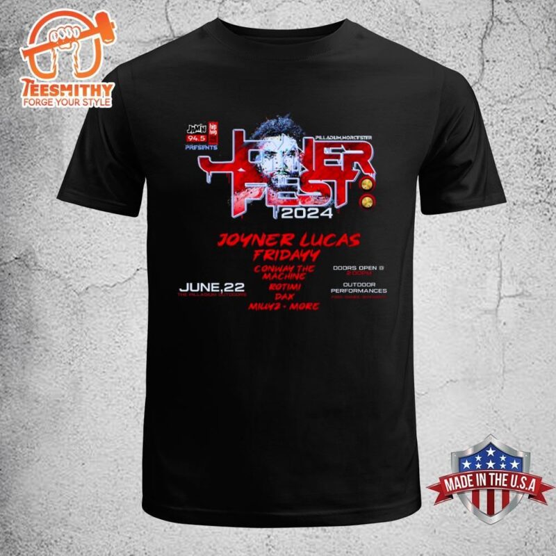 Joyner Lucas Not Now I’m Busy 2024 Tour Unisex Trend Casual June 22 T-shirt