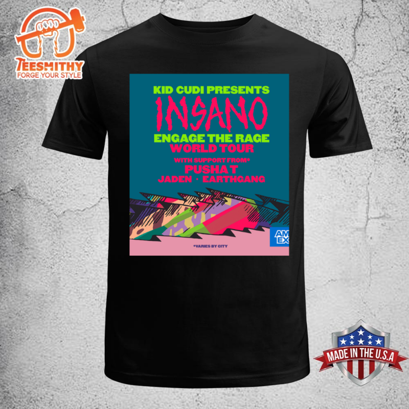 Kid Cudi Insano World Tour 2024 Unisex T-shirt