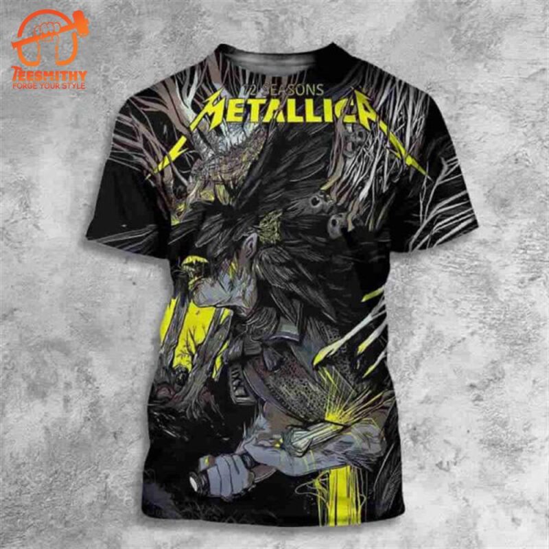 Metallica 72 Season By Wolf Skull Jack Art All Over Print Shirt