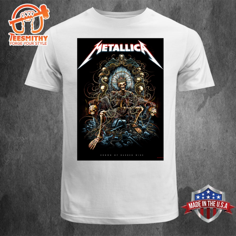 Metallica 72 Season Poster Series Crown Of Barbed Wire Unisex T-shirt