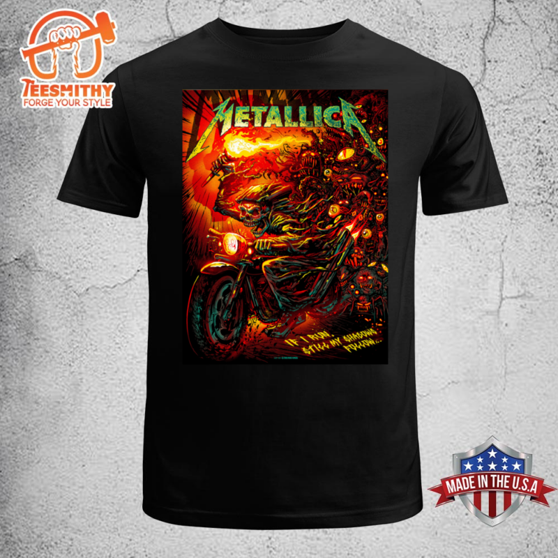 Metallica 72 Season Poster Series If I Run Still My Shadows Follow Unisex T-shirt