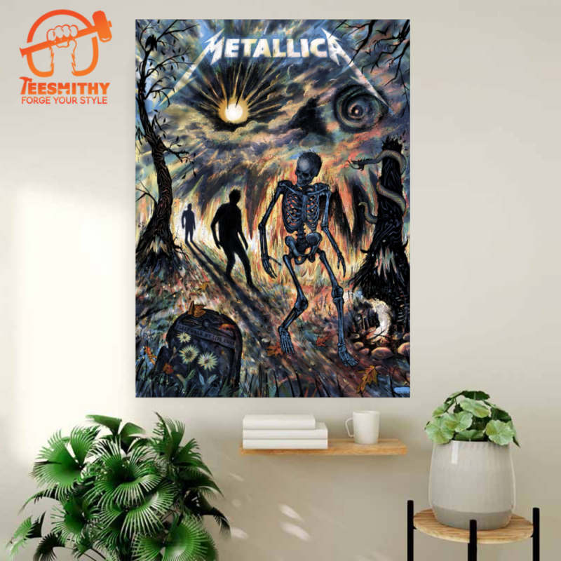 Metallica 72 Season Poster Series Sleep Walk My Life Away Poster Canvas