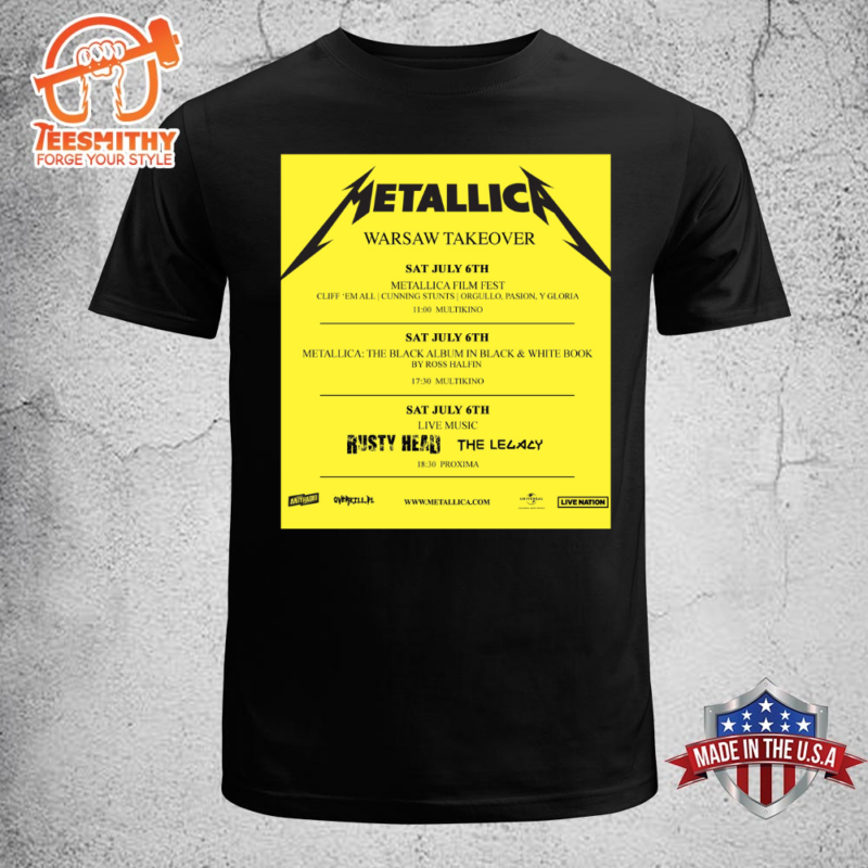 Metallica 72 Seasons 2023 – 2024 World Tour Metal Music Concert DatesT-Shirt