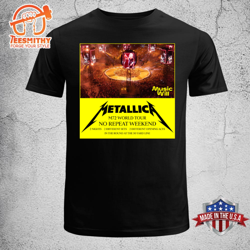 Metallica 72 Seasons 2023 – 2024 World Tour Metal Music  T-Shirt