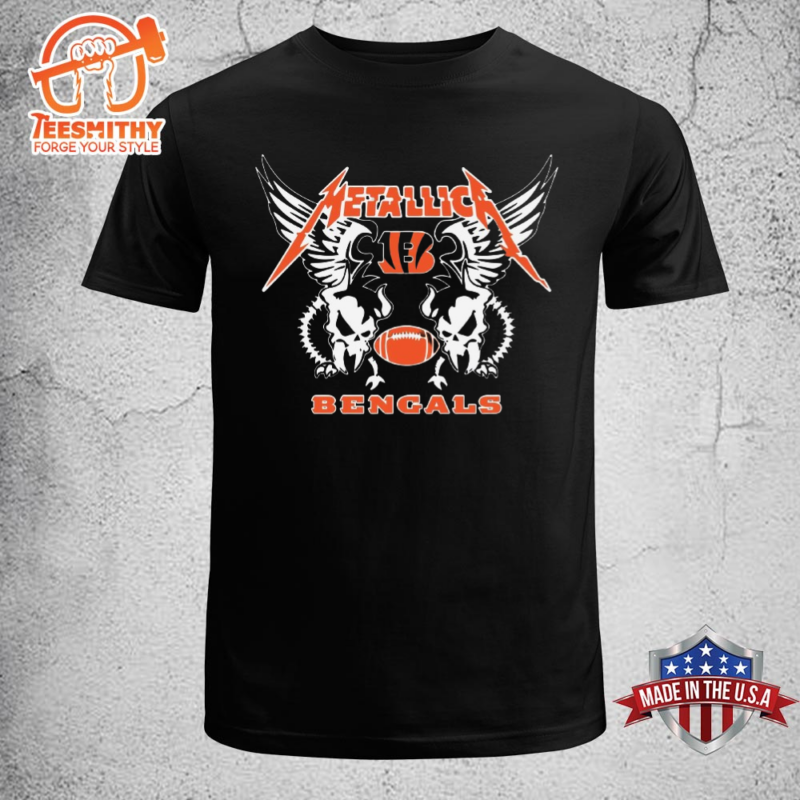 Metallica Bengals 2024 Unisex Black T-shirt