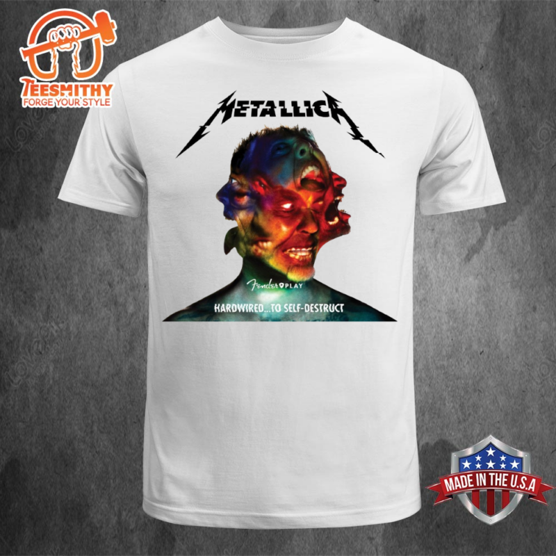 Metallica Drop Hardwired To Self-Destruct In Fender Play Unisex T-Shirt
